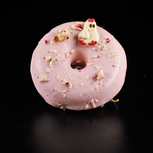 Afbeelding van Donuts groot luxe opgemaakt lente voorjaar rose