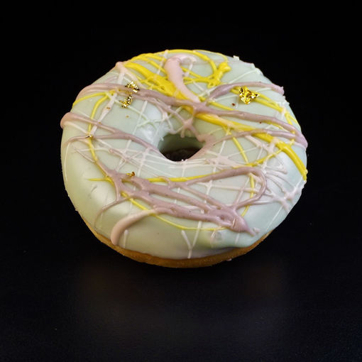 Afbeelding van Donuts groot luxe opgemaakt lente voorjaar licht groen