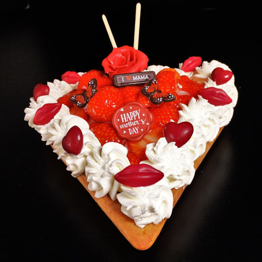 Afbeelding van Moederdag Harte Vlaai Frambozen- Aardbei.