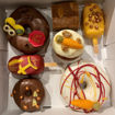 Afbeelding van Sintpakket  Zwijgend Pietje met Handgespoten Chocolade letter 26,95 excl. b.t.w.   (29,38 incl. b.t.w. )