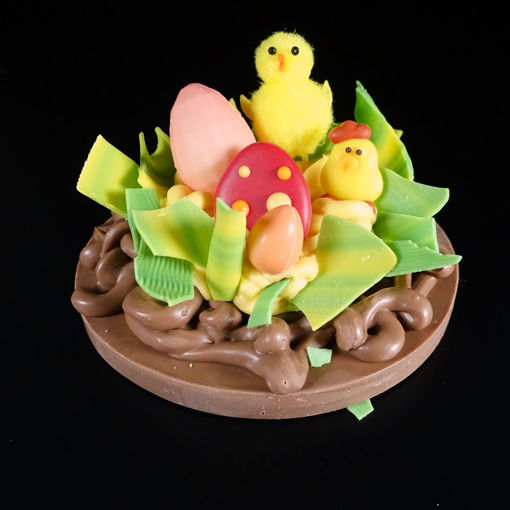 Afbeelding van Voorjaar Vogel nestje met een romige canache